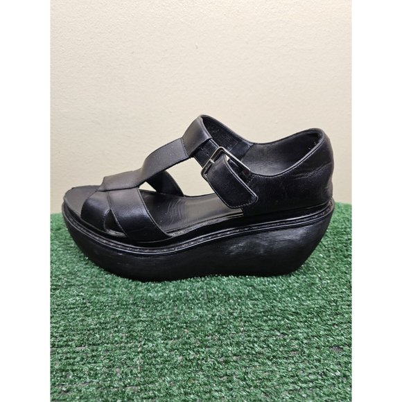 Dr. Martens Adaya Women's Platform Wedge Cross Strap Sandals Black Size 10 - Picture 6 of 12